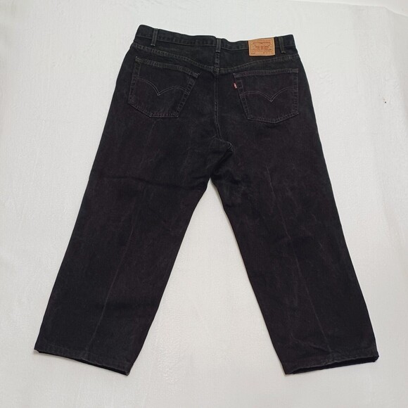 Vintage Levi’s 550 Relaxed-Tapered Men's Size 42×27 Black JeansUSA '99
